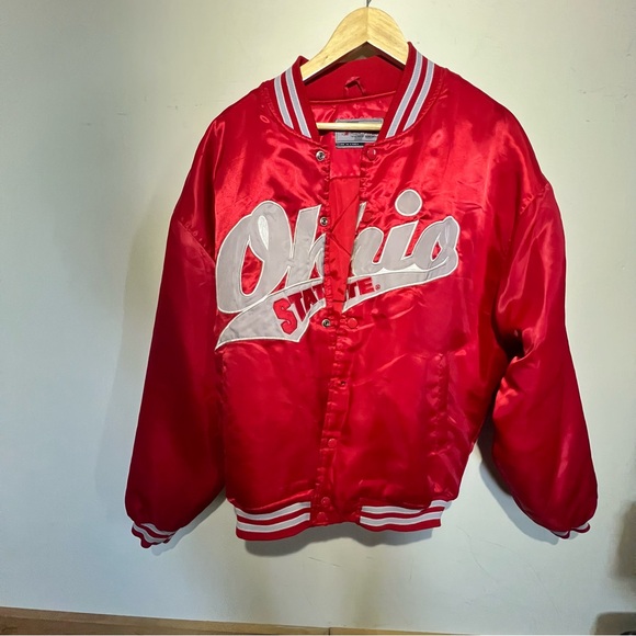 Other - Red Ohio State Satin Jacket